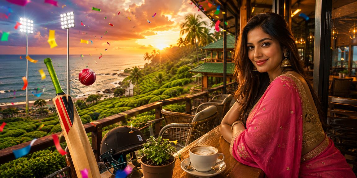 সিলেটের চা বাগানের পটভূমিতে ক্রিকেট বেটিং ইভেন্টের দৃশ্য